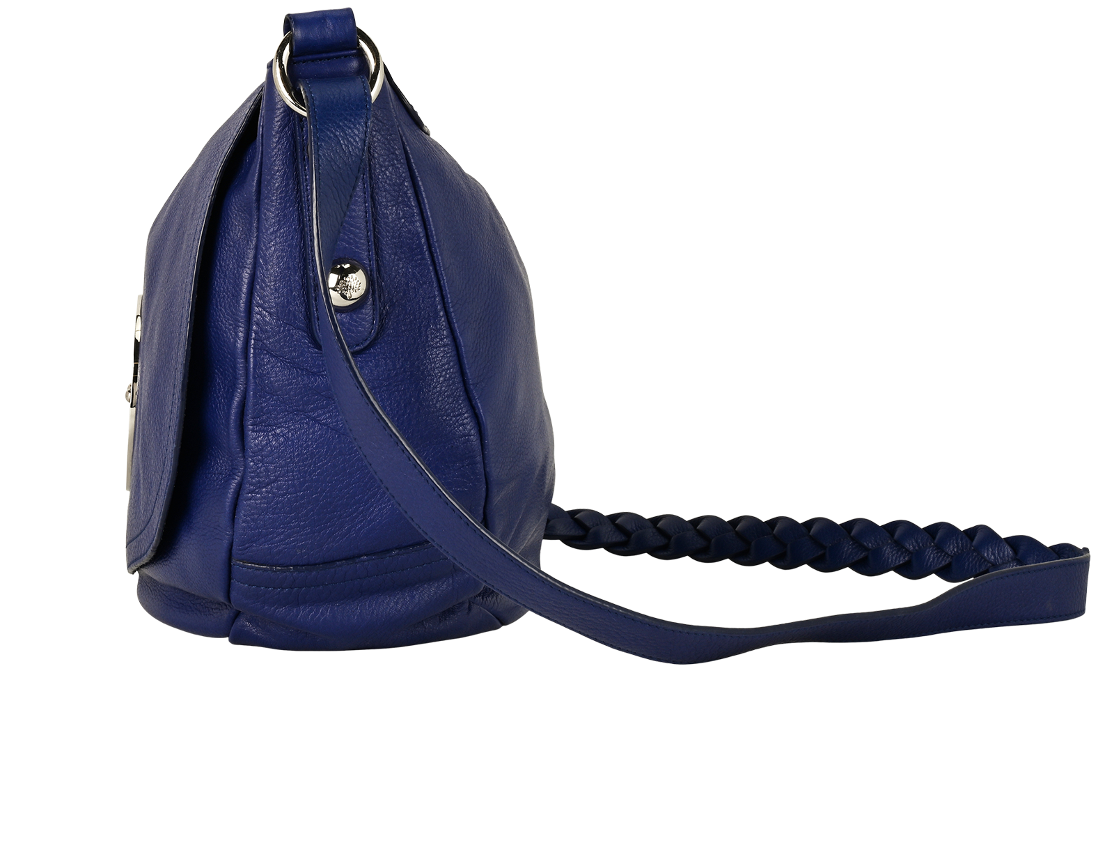 Daria Satchel, &pound;310, Handbags, Blue, Leather, Bottom view